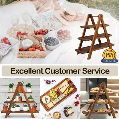 3 Tier Serving Tray Three Tiered Cupcake Stand Rectangle