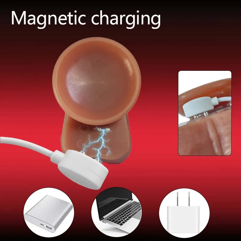 Heating Thrusting dildo Vibrator with Suction Cup