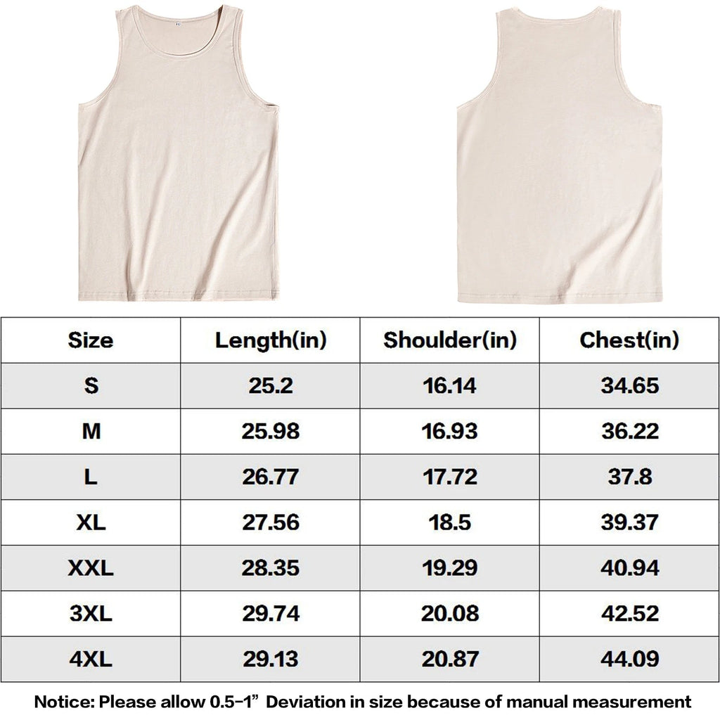Men's Cotton Tank Top - Casual Four Season NoEnName_Null