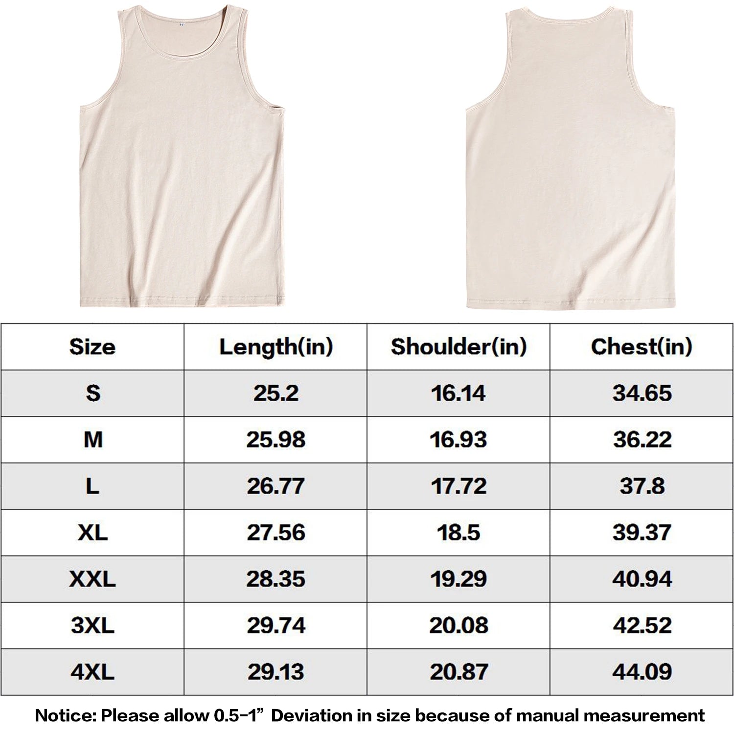 Men's Cotton Tank Top - Casual Four Season NoEnName_Null