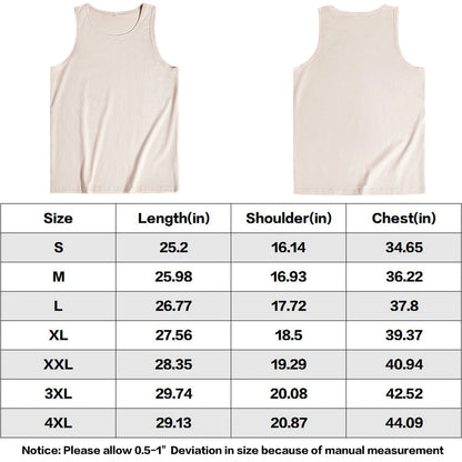 Men's Cotton Tank Top - Casual Four Season