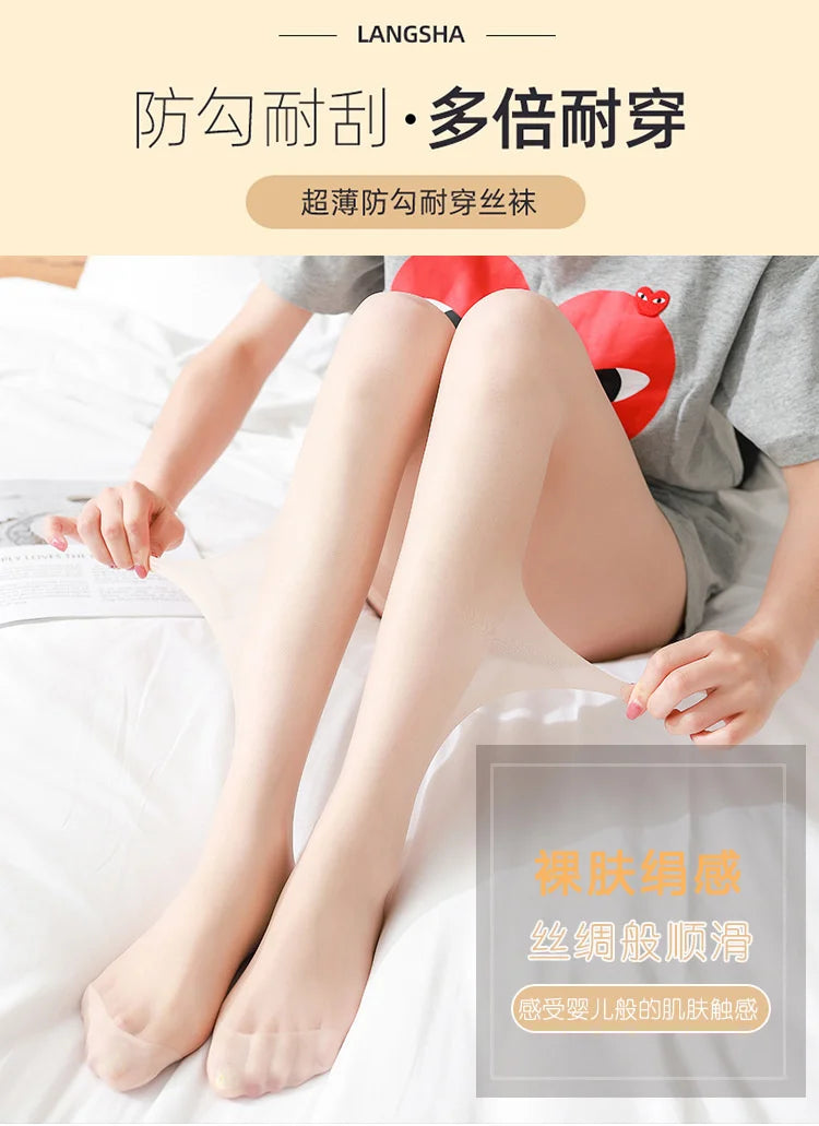 Sexy women seamless pantyhose net tight nylon