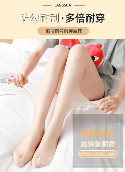 Sexy women seamless pantyhose net tight nylon
