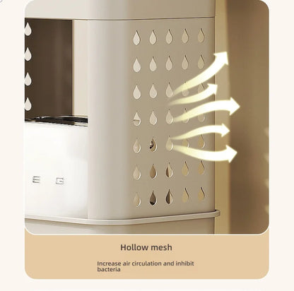 3 Layers Durability Plastic Waste Container with Modern Look