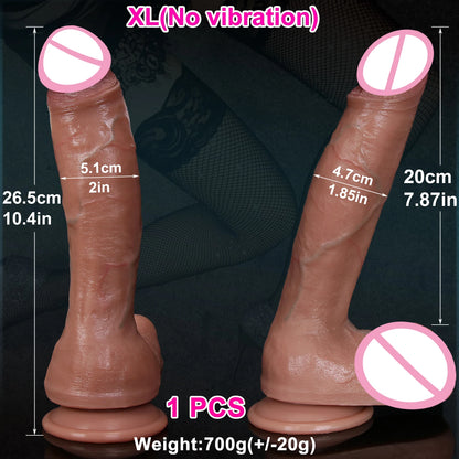 Realistic Silicone Strap-On with Suction Cup
