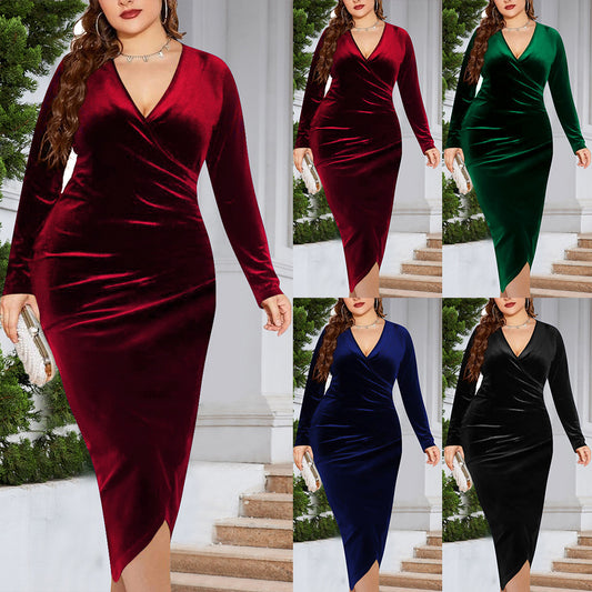 Polyester Long Sleeve Dress