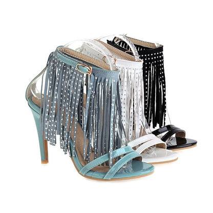 Matte Round Head High Heels