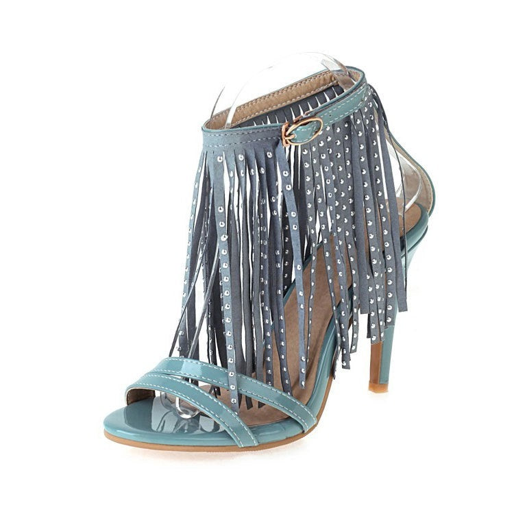 Matte Round Head High Heels