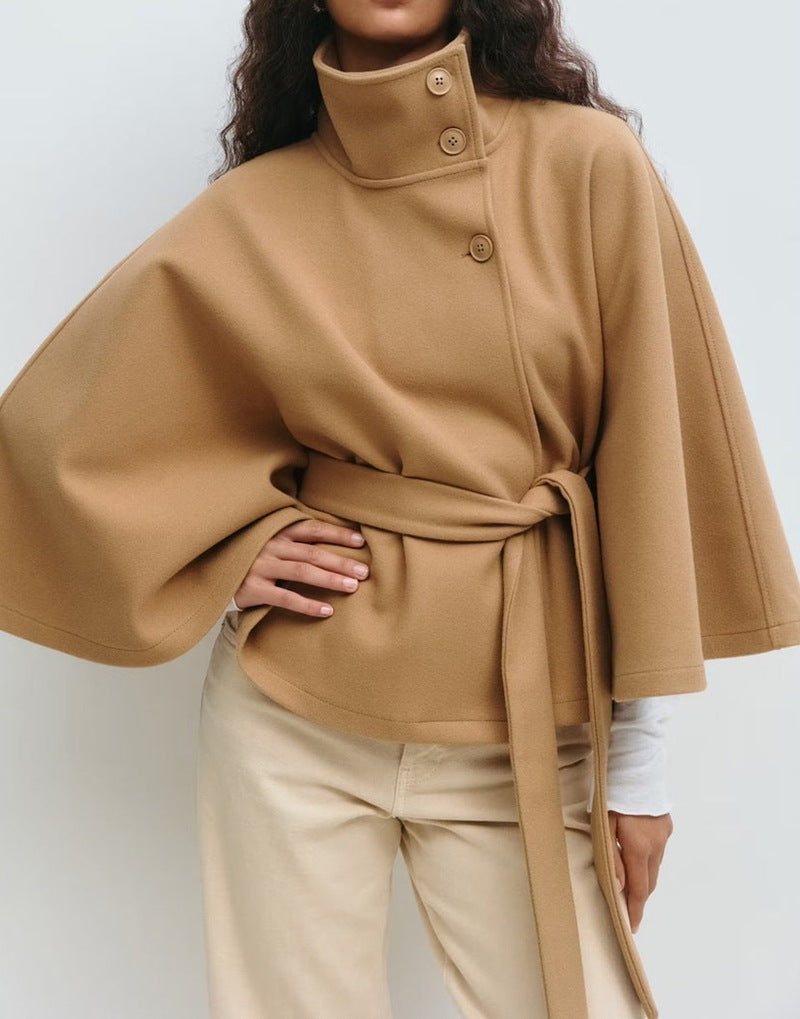 Polyester Batwing Sleeve Jacket