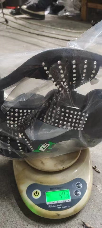 Black Artificial PU Sandals