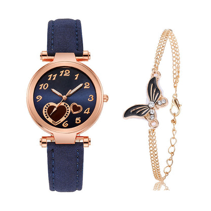Retro Round Dial Watch - Rose Gold Clasp