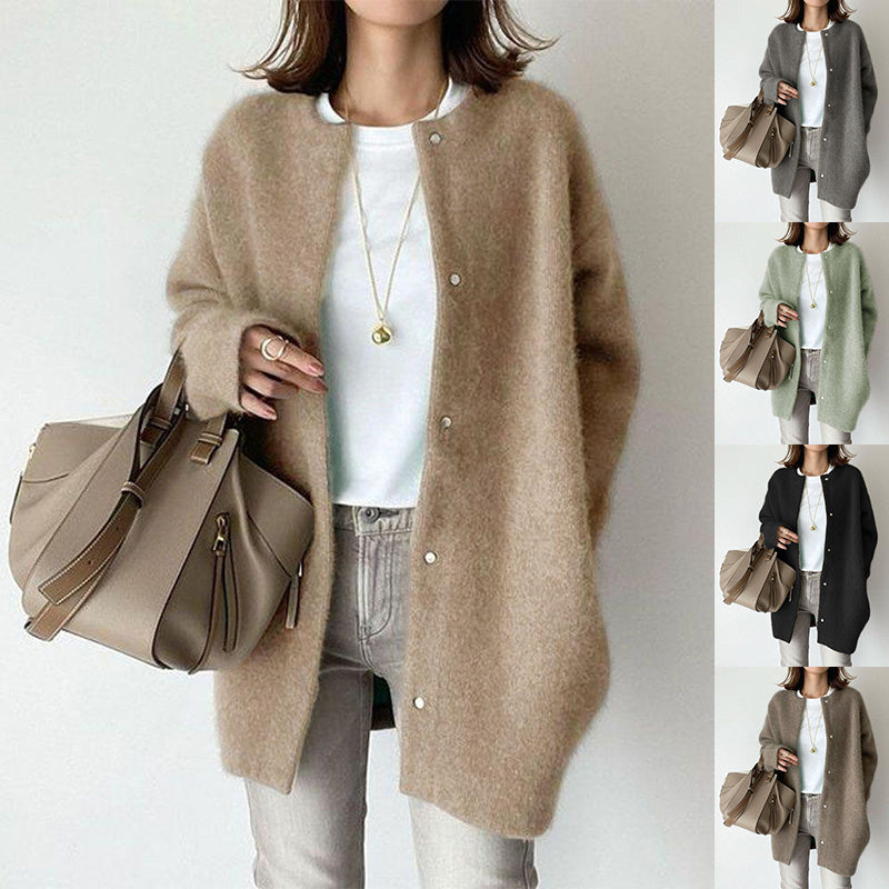 Slim Fit Polyester Cardigan