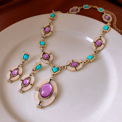 Chinese Style Diamond Jewelry Set