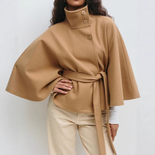 Polyester Batwing Sleeve Jacket