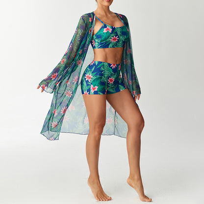 Spandex Three-Piece Swimsuit