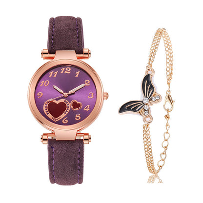 Retro Round Dial Watch - Rose Gold Clasp