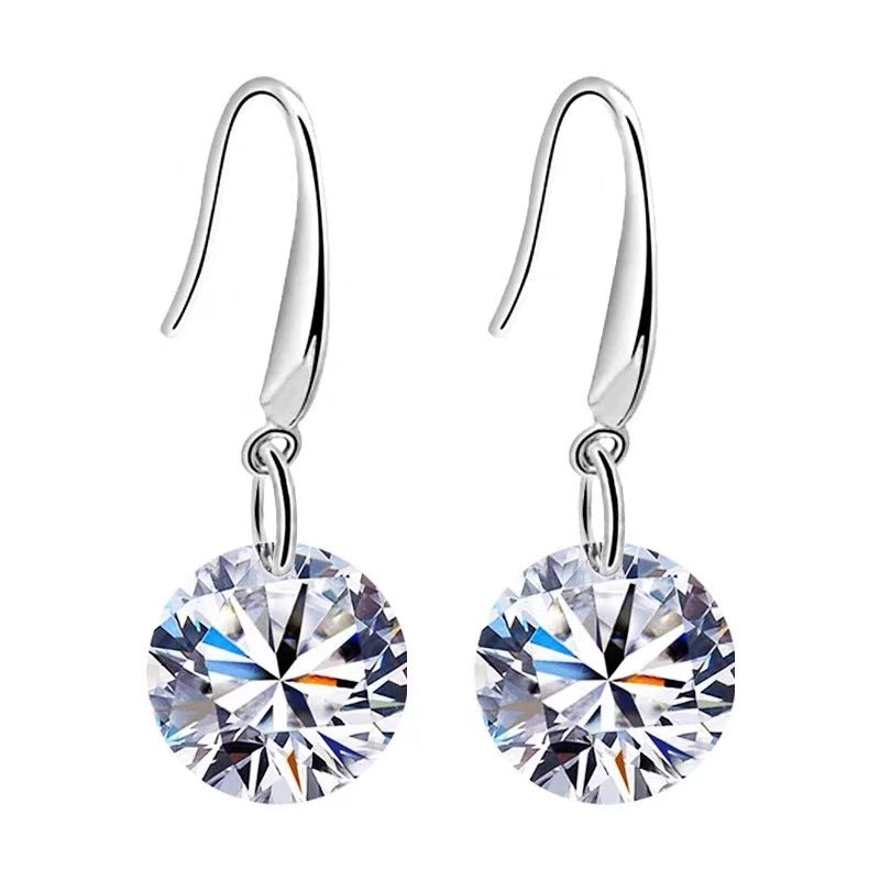 925 Silver Diamond Earrings