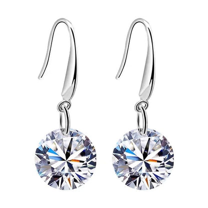 925 Silver Diamond Earrings