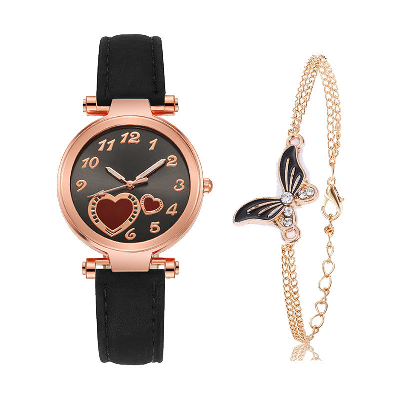 Retro Round Dial Watch - Rose Gold Clasp