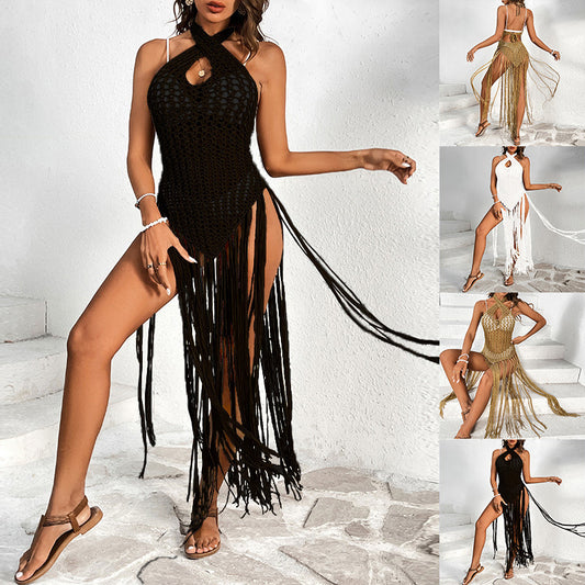 Hollow Yarn One-Piece Swimsuit