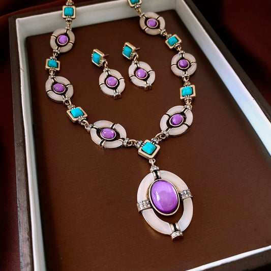 Chinese Style Diamond Jewelry Set