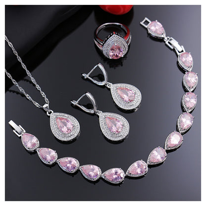 Zircon Crystal Jewelry Set