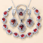 Women's Zircon Jewelry Set - Water Wave Chain The Max Mall