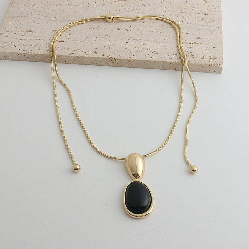 Old Money Style Sweater Chain Jewelry