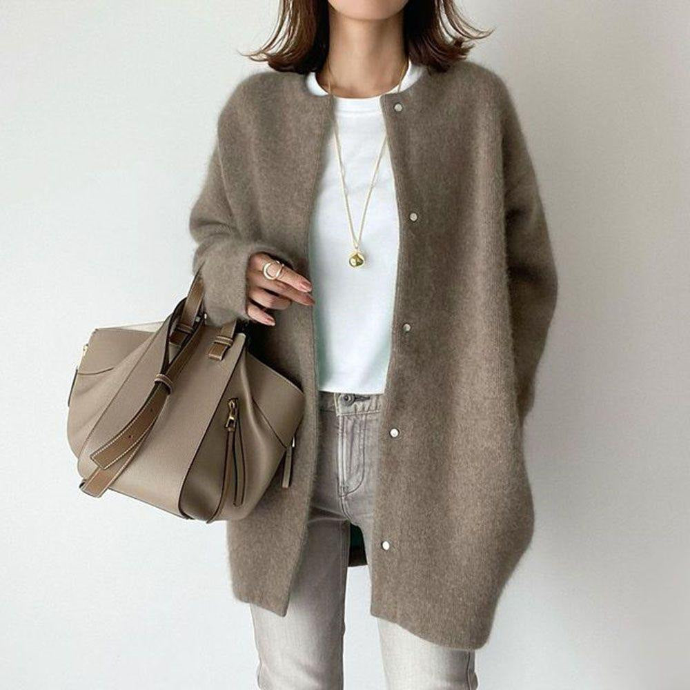 Slim Fit Polyester Cardigan