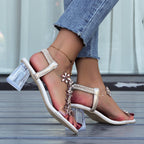 Fish Mouth PU Sandals The Max Mall