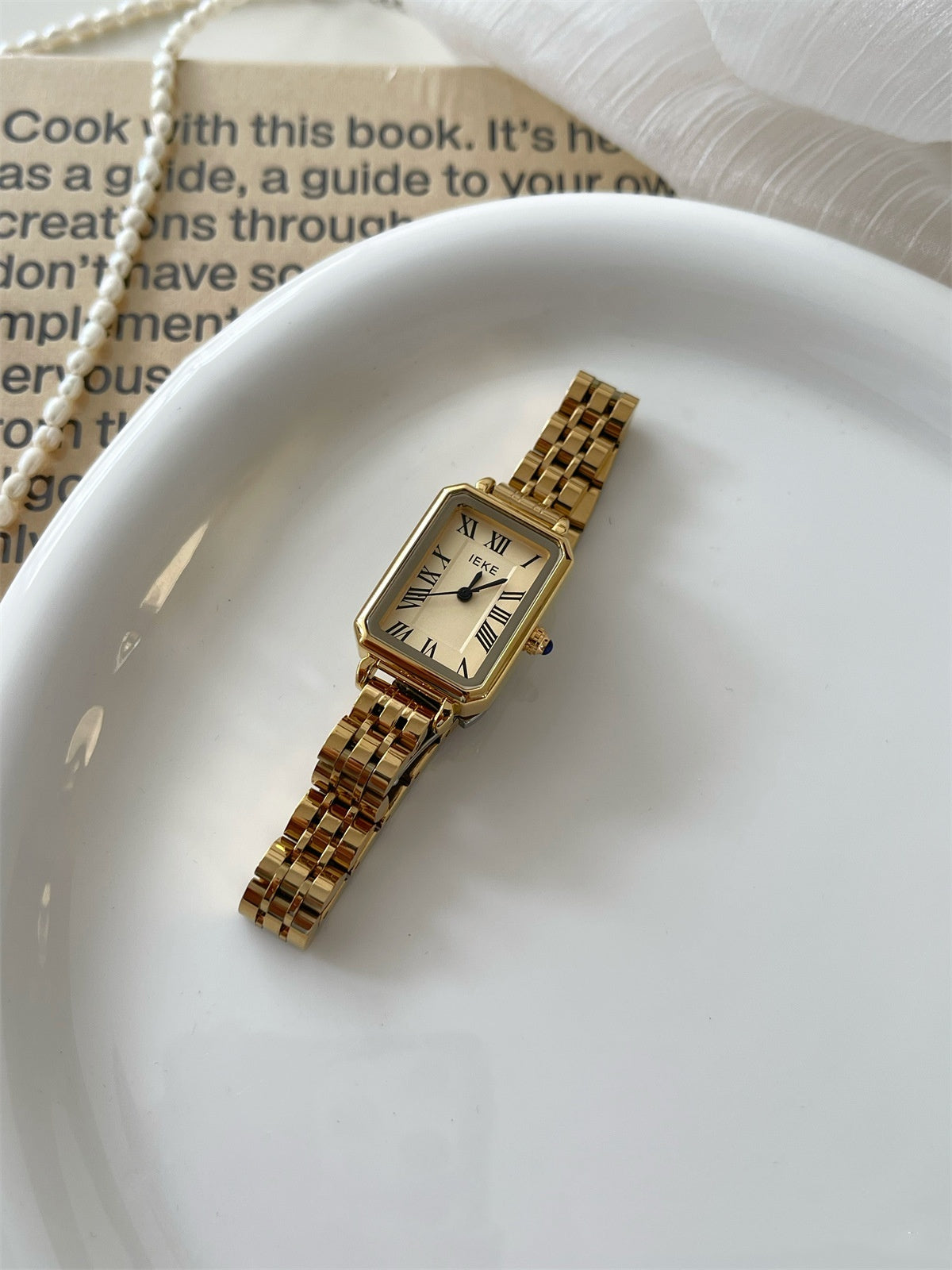 Stainless Steel Butterfly Buckle Watch