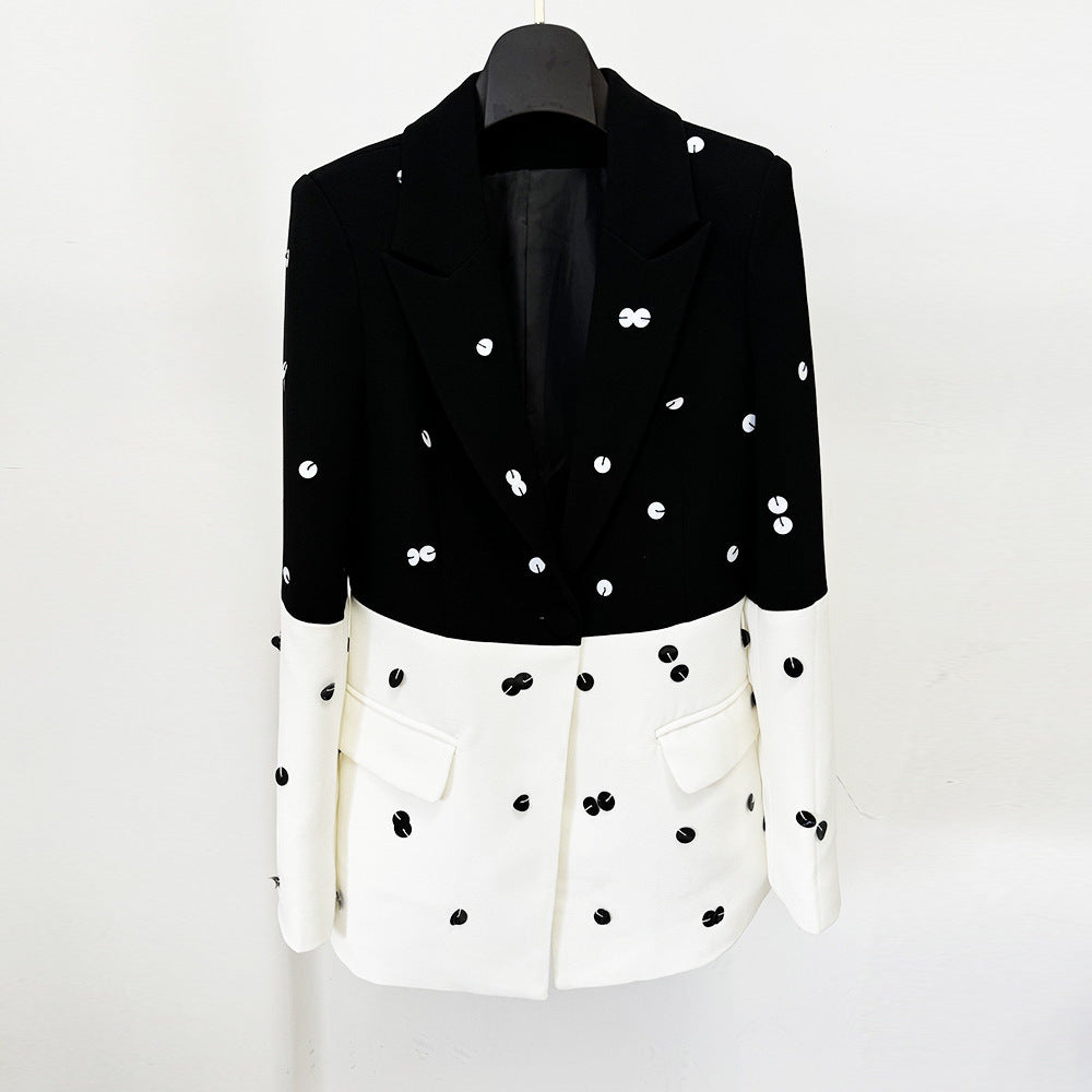 Women's Polka Dot Polyester Suit Set