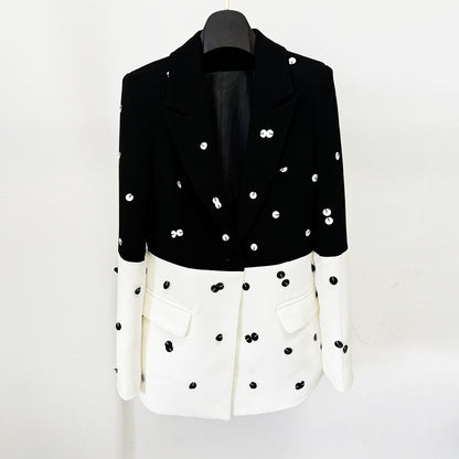Women's Polka Dot Polyester Suit Set