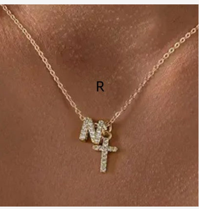 Copper Letter Necklace - Personalized A-Z