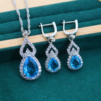 Copper Zircon Jewelry Set - 3 Pieces The Max Mall