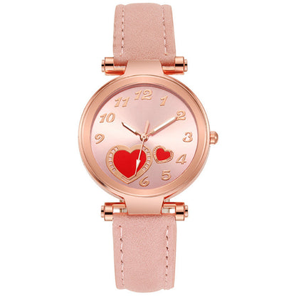 Retro Round Dial Watch - Rose Gold Clasp
