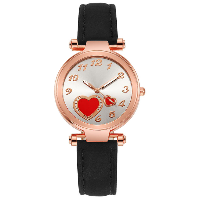 Retro Round Dial Watch - Rose Gold Clasp