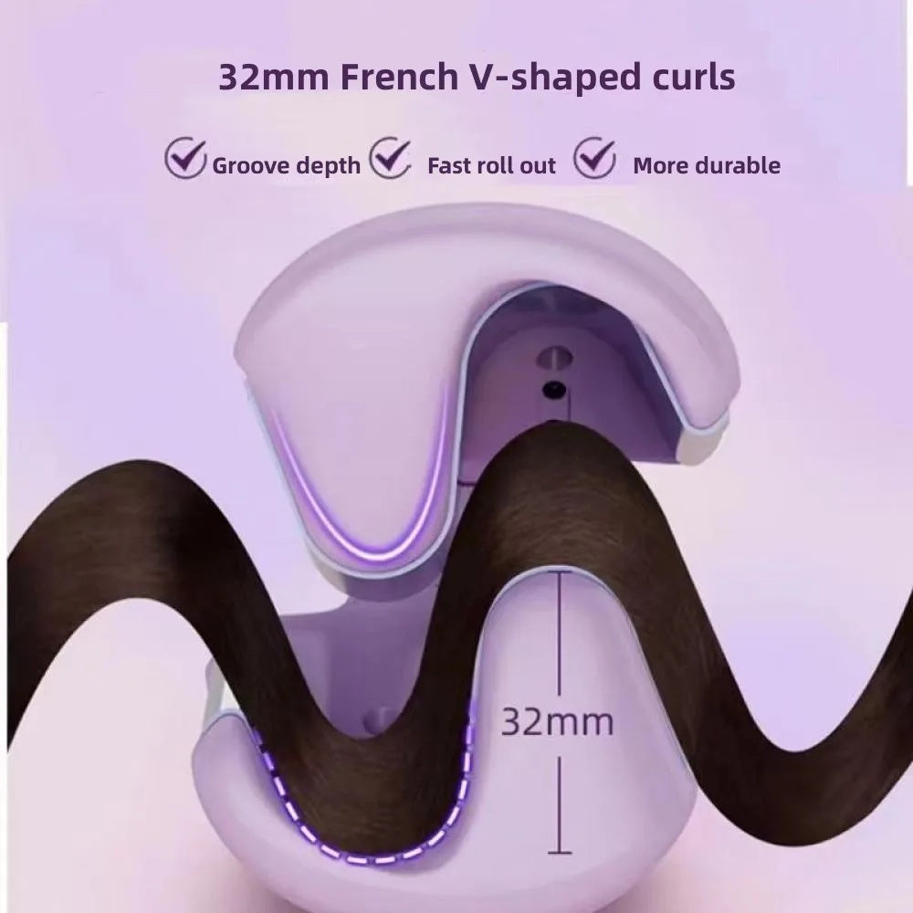 Hair Curling Iron 32mm Deep Wave Hair Curler 4 Temperature Adjustable Fast Heating Crimping Iron Styler Wand For All Hair Style The Max Mall