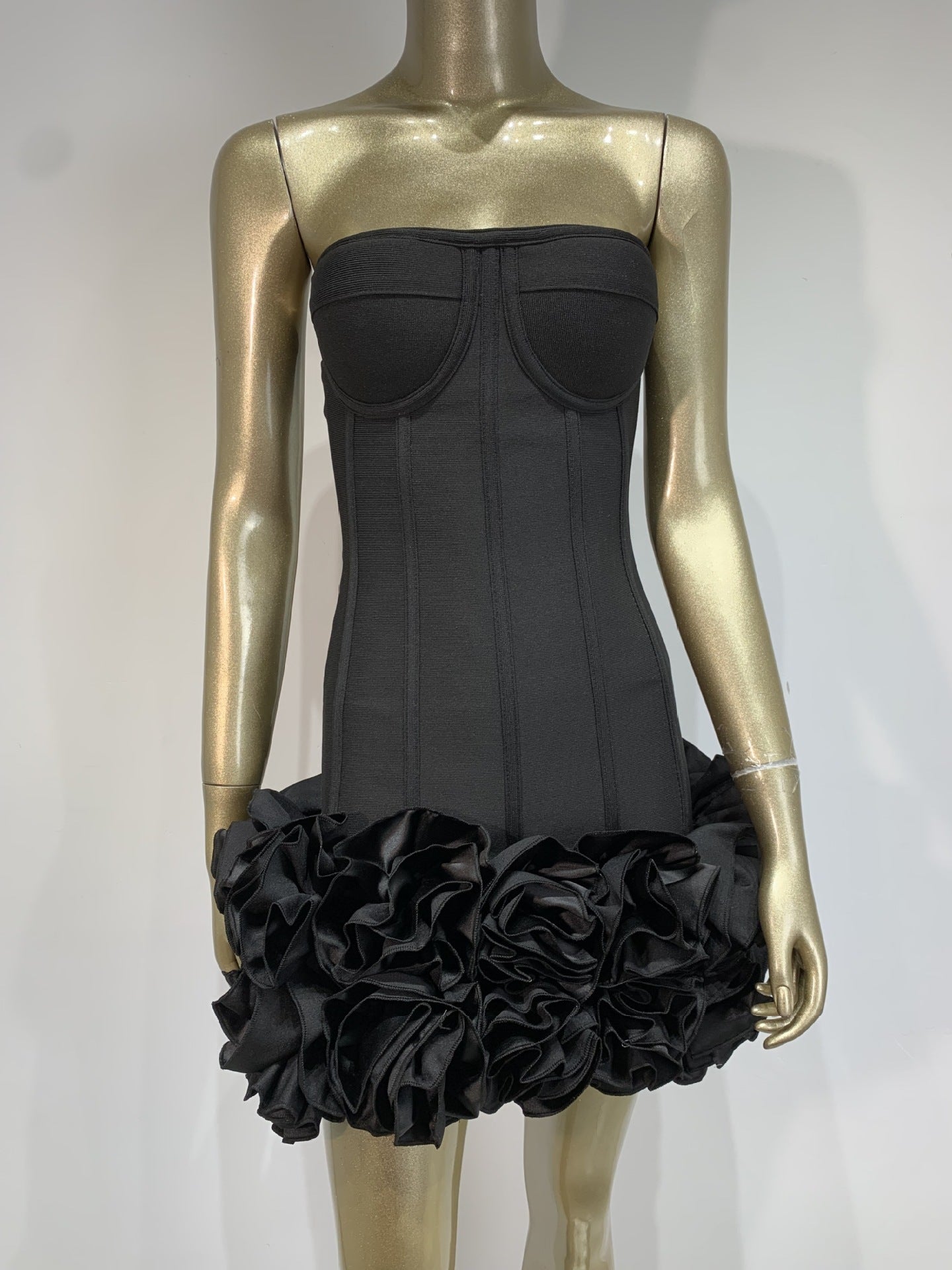 Solid Color Urban Dress - Mid Waist