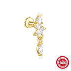 S925 Sterling Silver Geometric Earrings The Max Mall