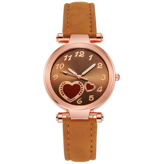 Retro Round Dial Watch - Rose Gold Clasp