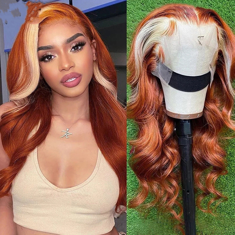 Hand-Woven Real Hair Medium Long Wig