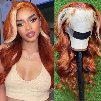 Hand-Woven Real Hair Medium Long Wig