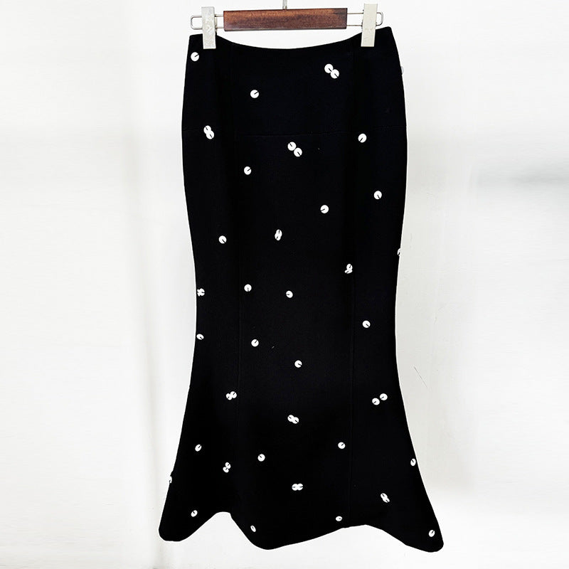Women's Polka Dot Polyester Suit Set